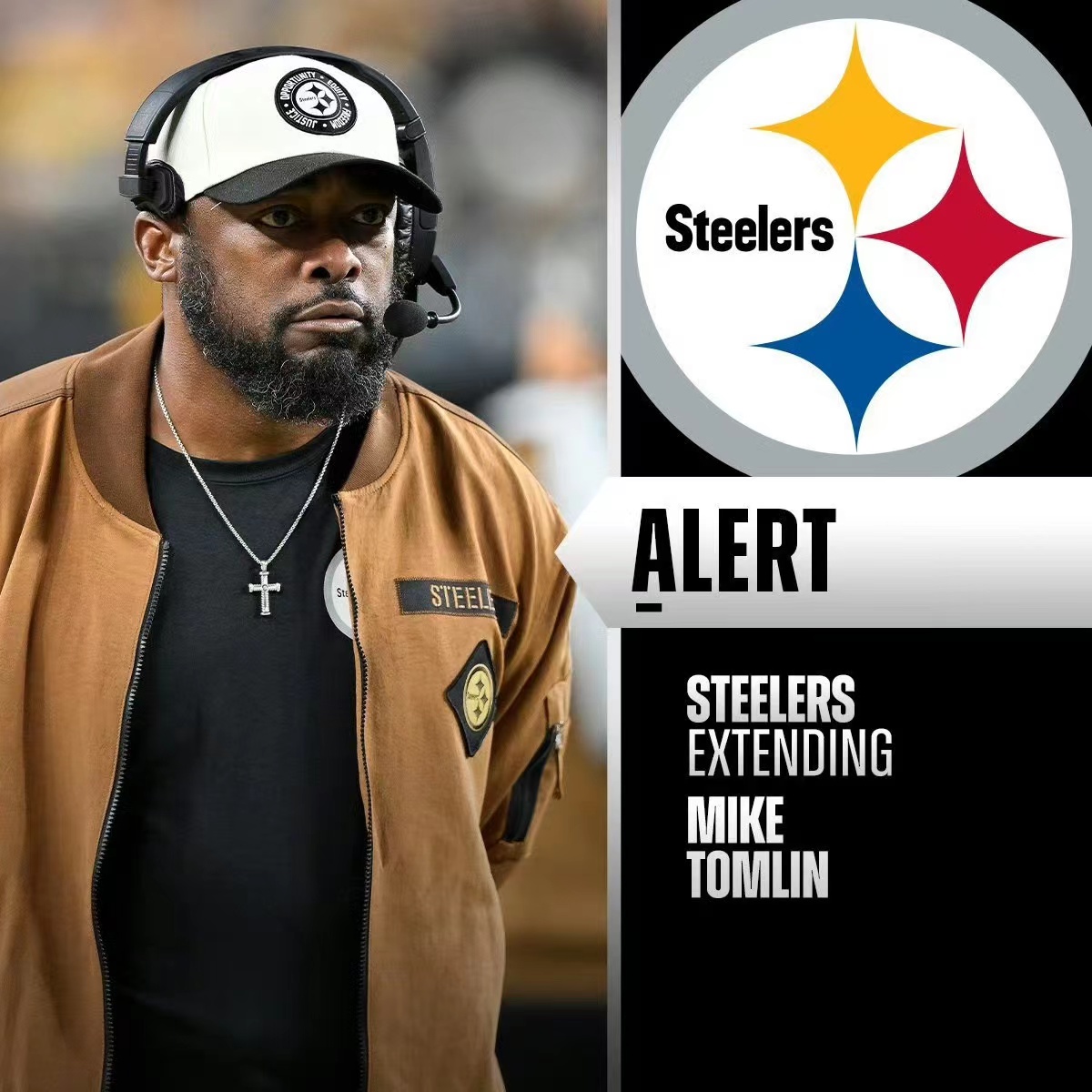 Après 17 saisons, les Steelers renouvellent leurs services à l'entraîneur Mike Tomlin